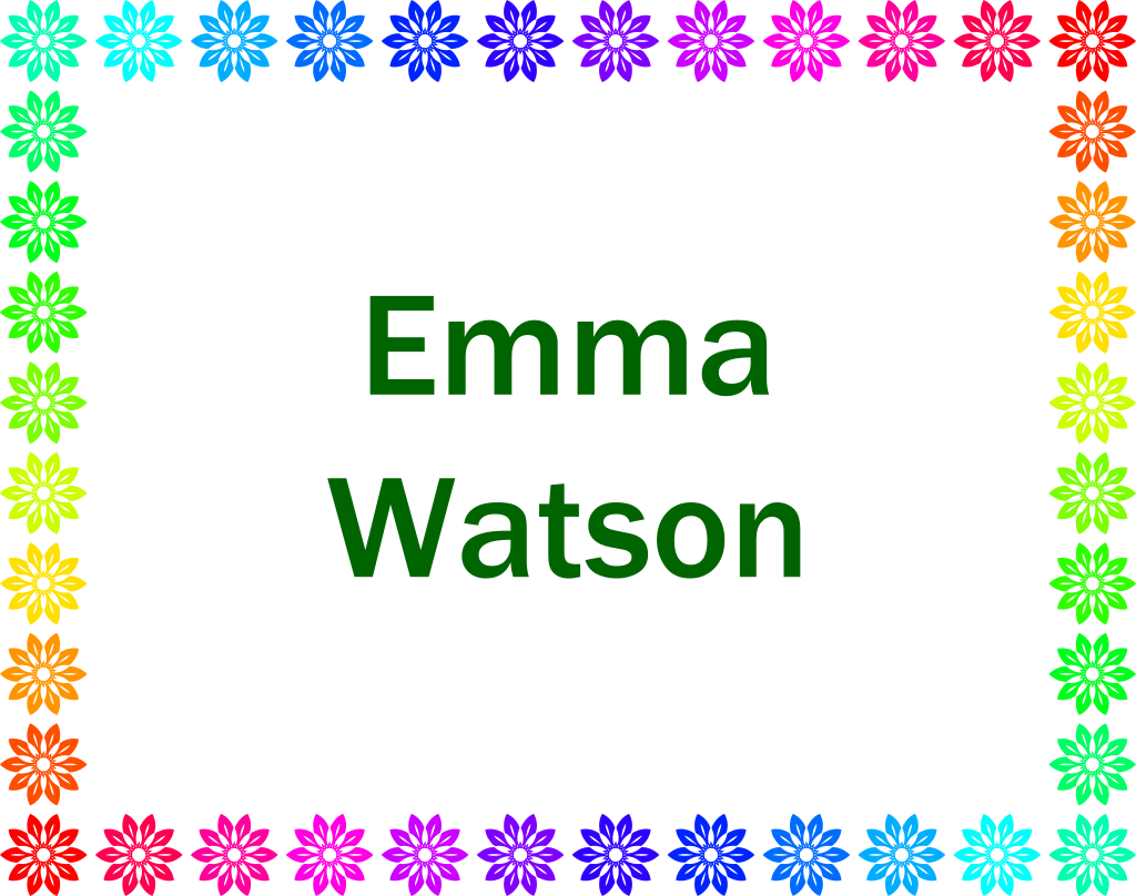 Emma Watson ilustrační obrázek